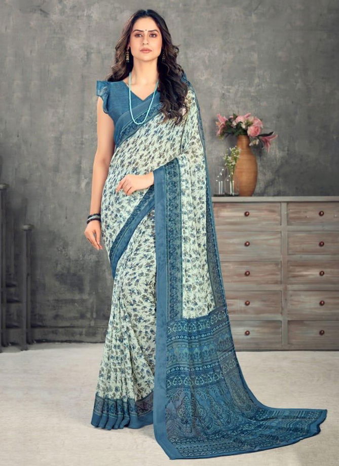 RUCHI KESARIYA CHIFFON 63rd EDITION Designer Casual Wear Chiffon Printed Saree Collection